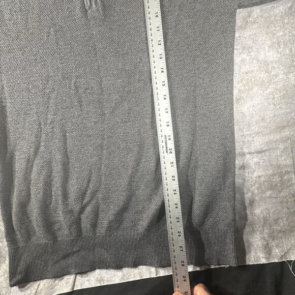 NWT Claiborne Performance Thermolite Men’s Sweater Size Large 1/4 Zip Gray - Picture 9 of 10